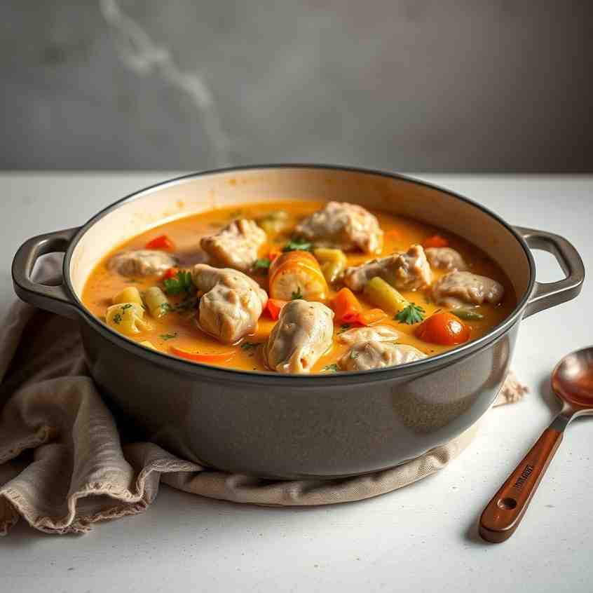 Creamy One-Pot Chicken Waterzooi Recipe